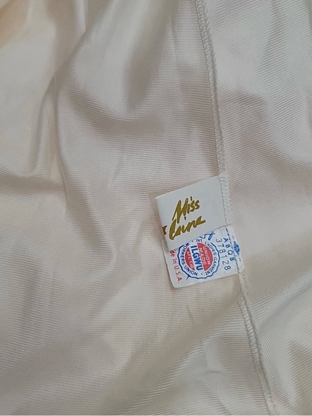 Vintage 70s Miss Elaine Ivory Peignoir Set Nightgown Robe ILGWU - Picture 7 of 8